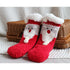 Children's Christmas socks lamb velvet coral fleece socks children's floor socks plus velvet baby socks non-slip